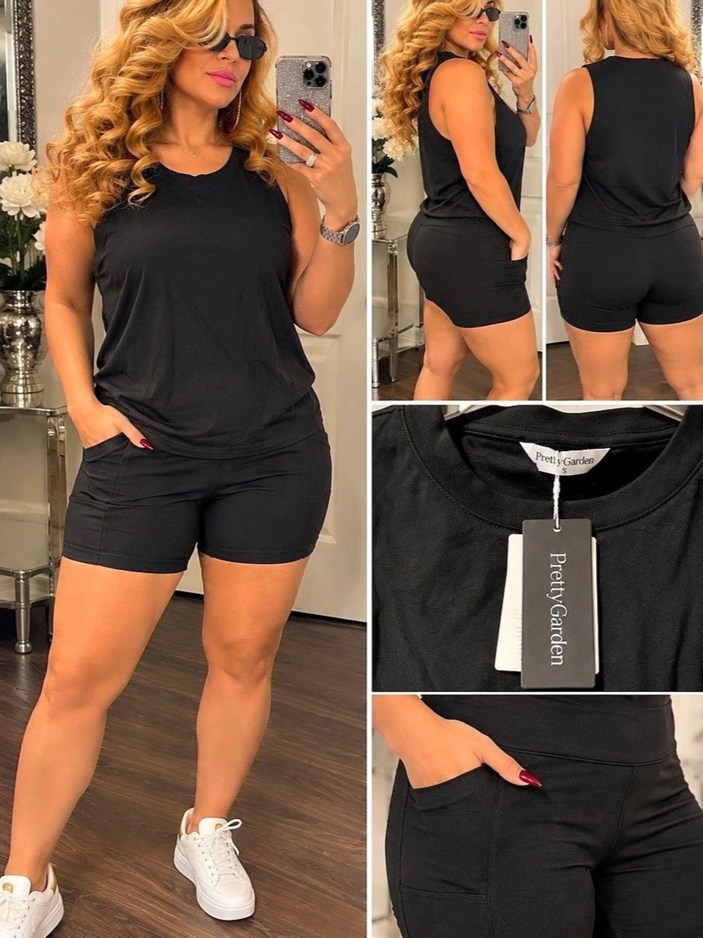 New with tags! PrettyGarden black 2-piece set in size Small